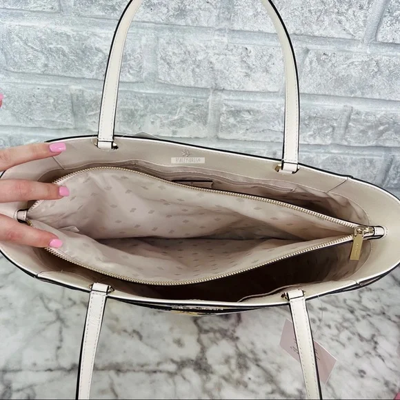 Kate Spade Lily Blooms Large Laptop Tote Shoulder Bag - Picture 8 of 11